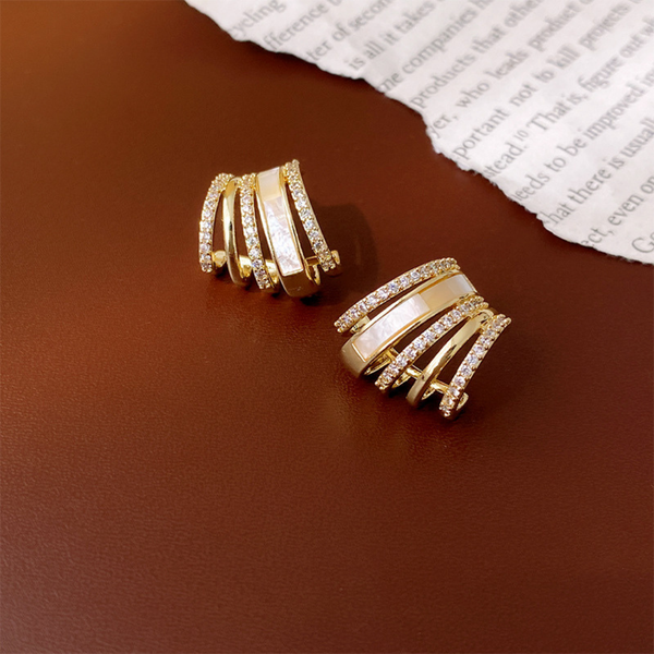 Attractive Half Circle Hoop Earring Boho Bloom