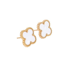 Anti Tarnish Cute Lil White Stud Earring Boho Bloom