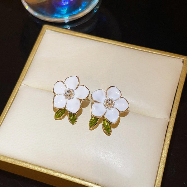 Flower Shape Clip Earrings - Korea Style Piercing Earring Boho Bloom