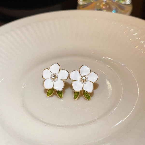 Flower Shape Clip Earrings - Korea Style Piercing Earring Boho Bloom