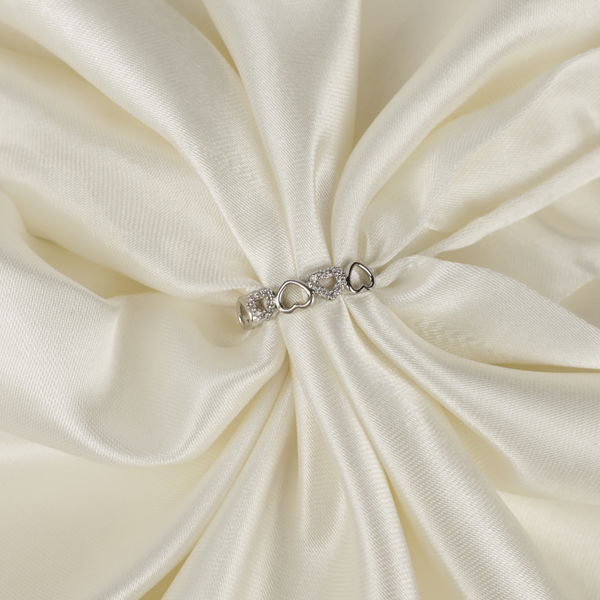 Cute hearts Rhinestone adjustable ring Boho Bloom