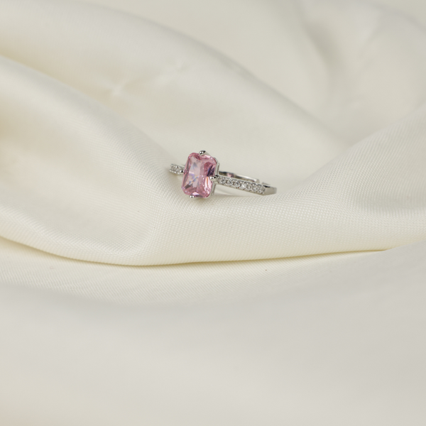 Pink Sapphire Ring Boho Bloom