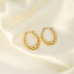 Anti tarnish heart hoop earrings Boho Bloom