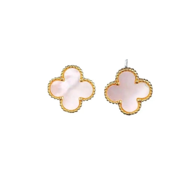 Anti Tarnish Cute Lil White Stud Earring Boho Bloom