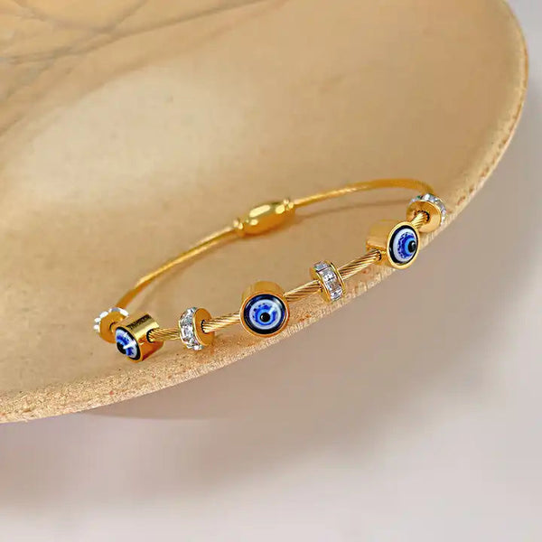 Devil Eye Bracelet Anti Tarnish Boho Bloom