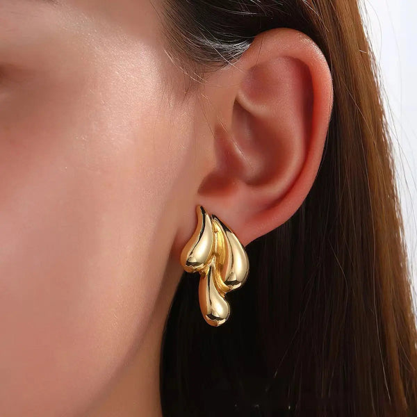 drop Hoops earring Boho Bloom