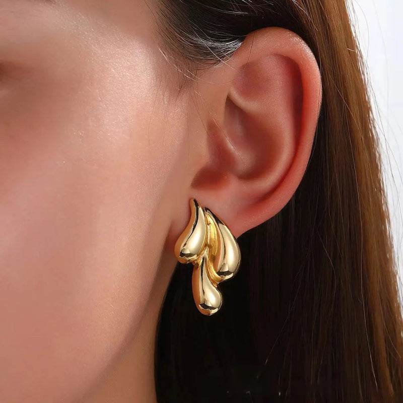 drop Hoops earring Boho Bloom