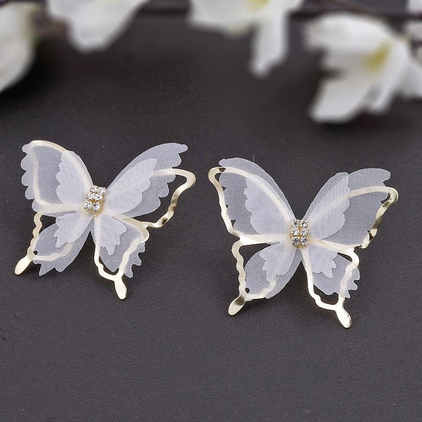Lace Butterfly Earrings Boho Bloom