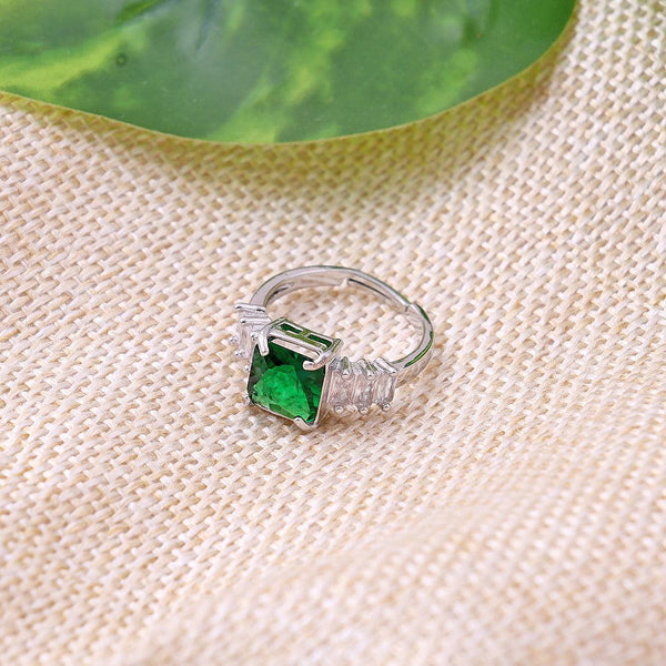 Green stone ring Boho Bloom