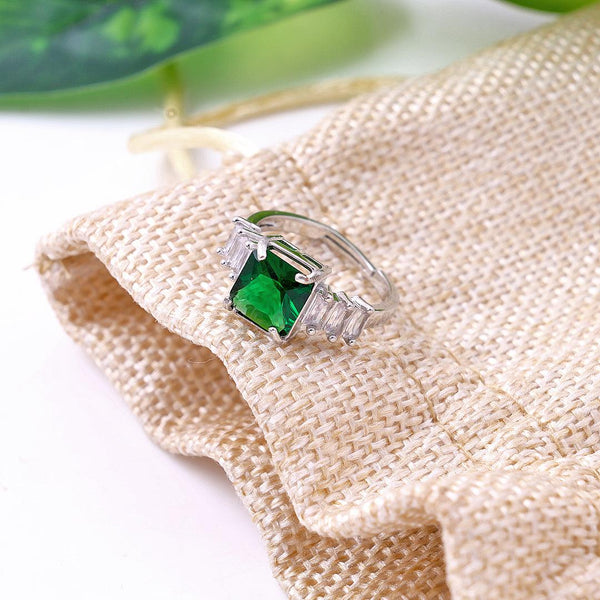Green stone ring Boho Bloom