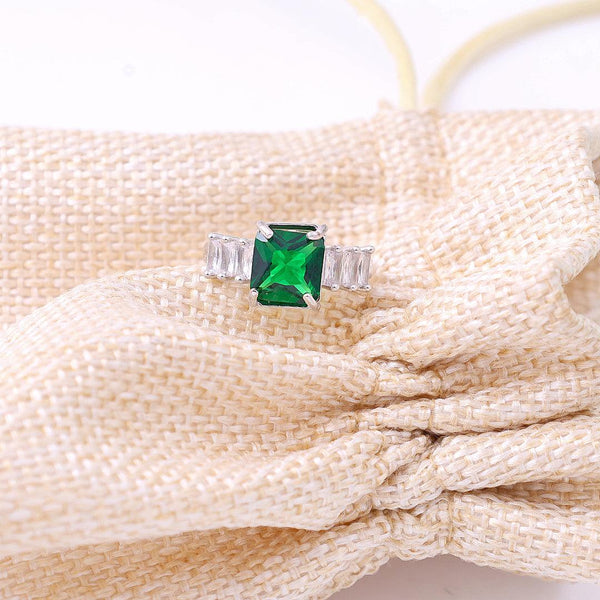 Green stone ring Boho Bloom