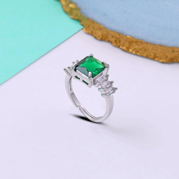 Green stone ring Boho Bloom
