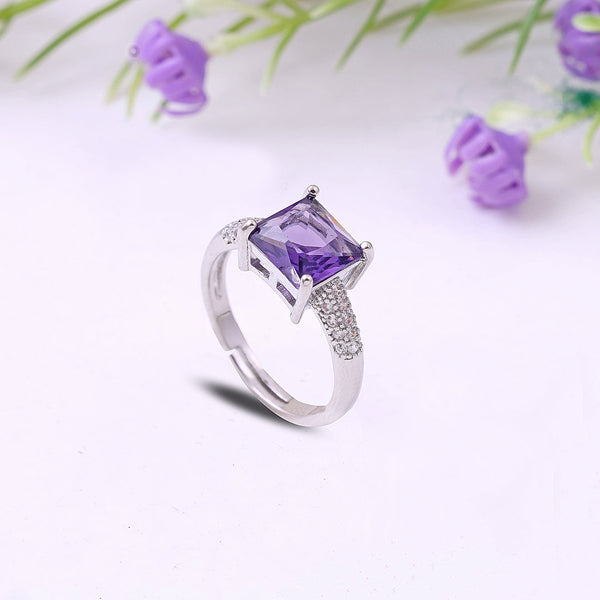 Startle Purple Diamond Ring Boho Bloom