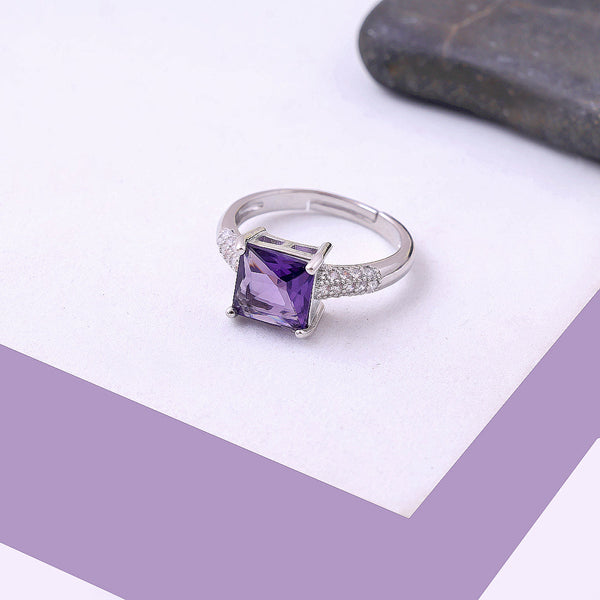 Startle Purple Diamond Ring Boho Bloom