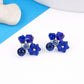 Floral Gemstone Stud Earrings Boho Bloom