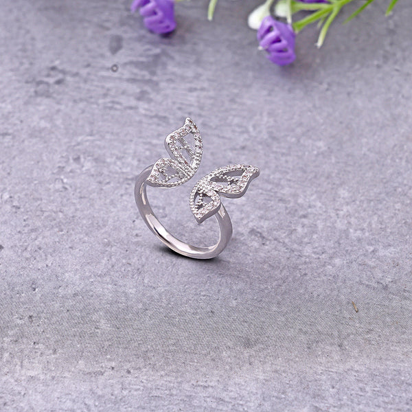 Silver wings Ring Boho Bloom