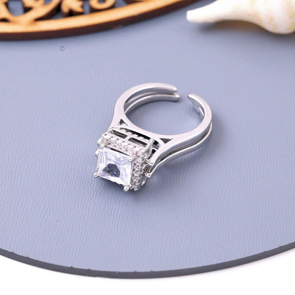 Dual Flip Crystal Adjustable Rings Boho Bloom