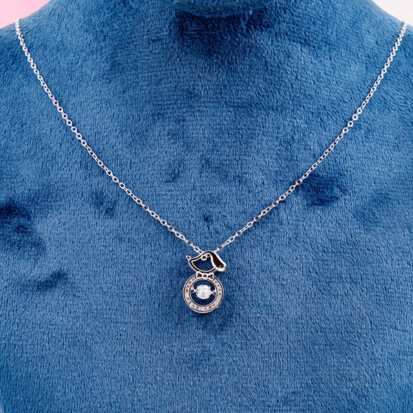 Silver Circular Necklace Boho Bloom