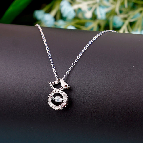 Silver Circular Necklace Boho Bloom