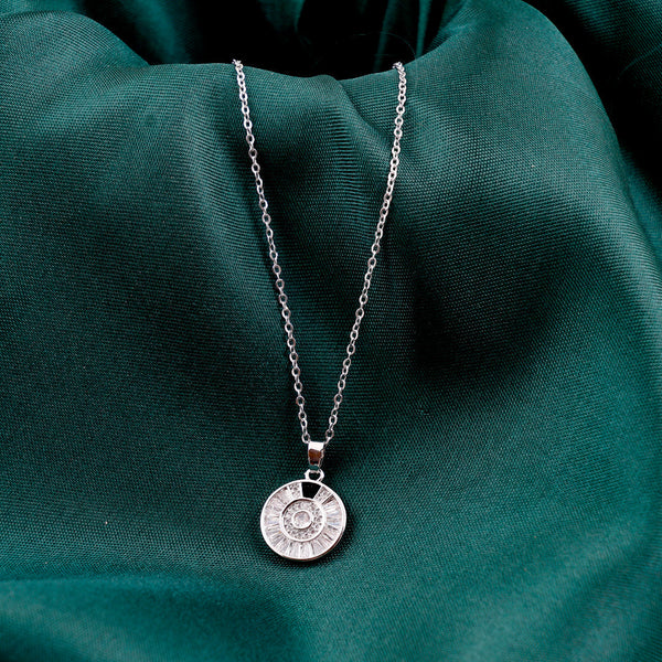 silver memory pendant for charm necklace Boho Bloom