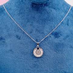 silver memory pendant for charm necklace Boho Bloom
