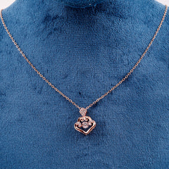 Heart Water drop cubic zircon necklace Boho Bloom