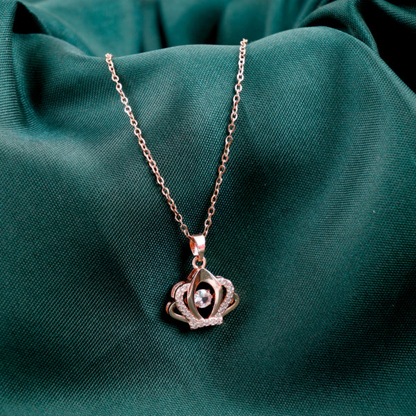 Gold plated zircon pendant necklace Boho Bloom
