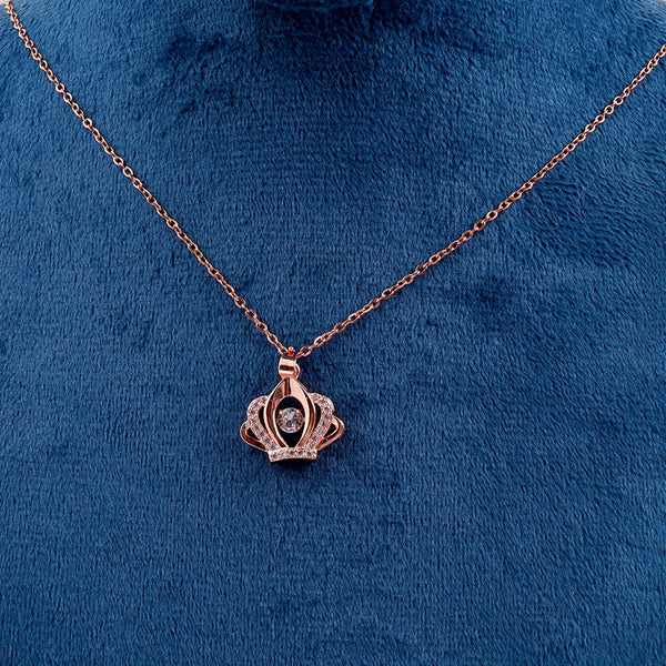 Gold plated zircon pendant necklace Boho Bloom