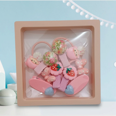 Kids Girls Cute Sweet Bow Cartoon Princess Tie Hair Rope Mini Set Boho Bloom