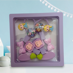 Kids Girls Cute Sweet Bow Cartoon Princess Tie Hair Rope Mini Set Boho Bloom