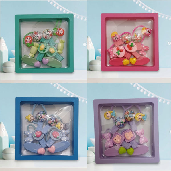 Kids Girls Cute Sweet Bow Cartoon Princess Tie Hair Rope Mini Set Boho Bloom