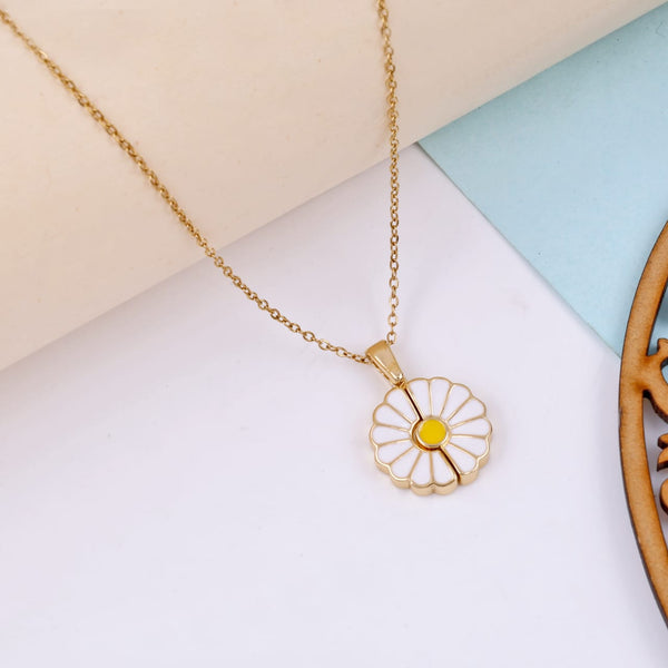Sunflower Necklace Daisy Necklacei Boho Bloom
