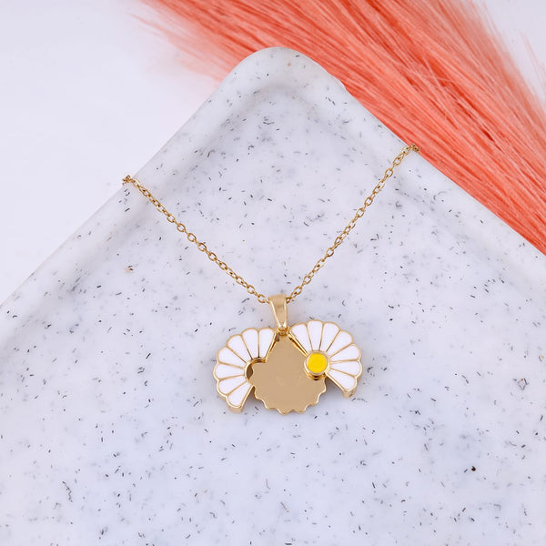 Sunflower Necklace Daisy Necklacei Boho Bloom