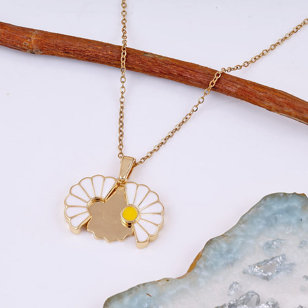 Sunflower Necklace Daisy Necklacei Boho Bloom