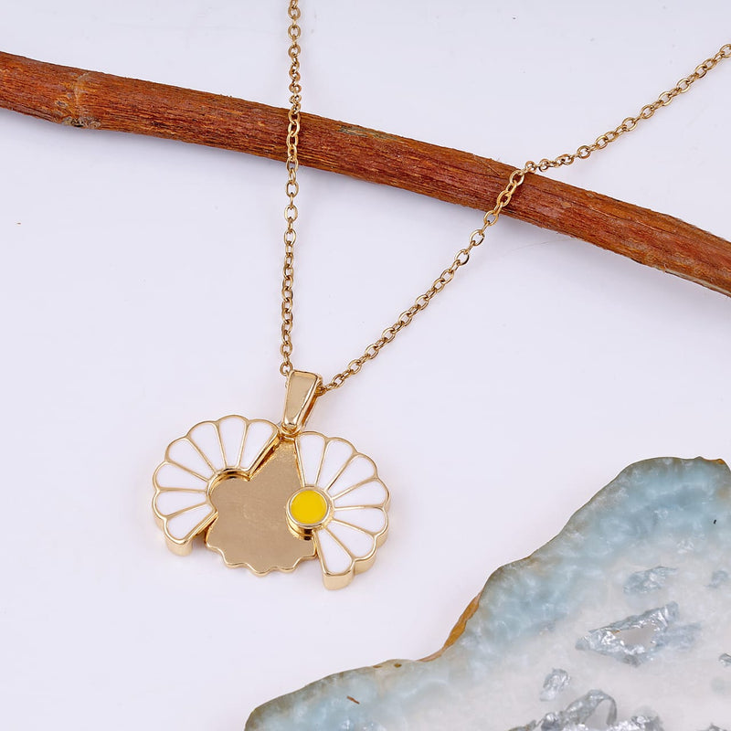 Sunflower Necklace Daisy Necklacei Boho Bloom