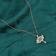 Silver Plated White Lighting Cloud Necklace Boho Bloom