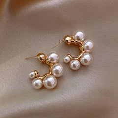 Gold Plated Big Bow Hoop Earring Boho Bloom