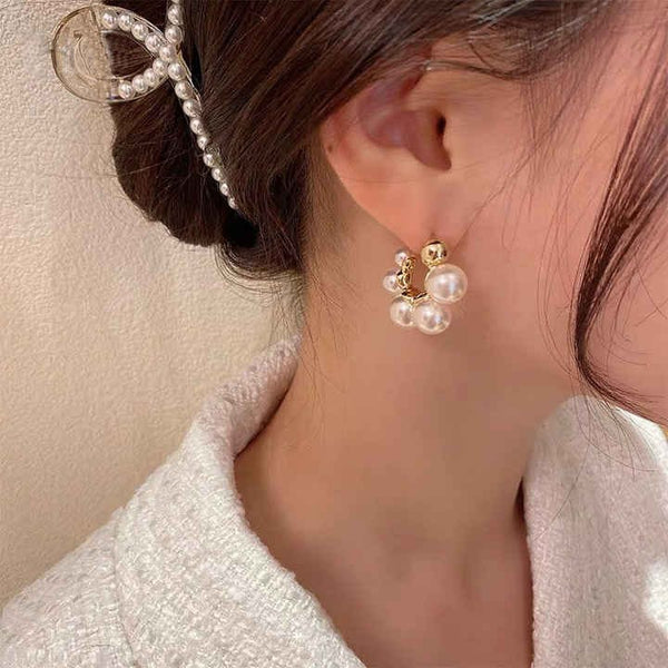 Gold Plated Big Bow Hoop Earring Boho Bloom