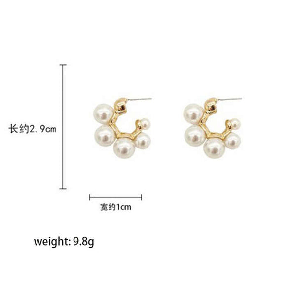 Gold Plated Big Bow Hoop Earring Boho Bloom