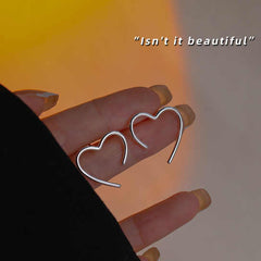 Tiny Heart Shaped Stud Earring Boho Bloom