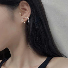 Tiny Heart Shaped Stud Earring Boho Bloom