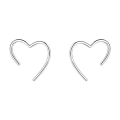 Tiny Heart Shaped Stud Earring Boho Bloom