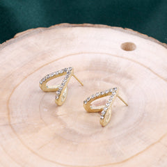 Sterling Silver Triangle Stud Earrings Boho Bloom