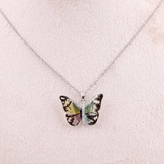 Multi Colour Butterfly Necklace Boho Bloom