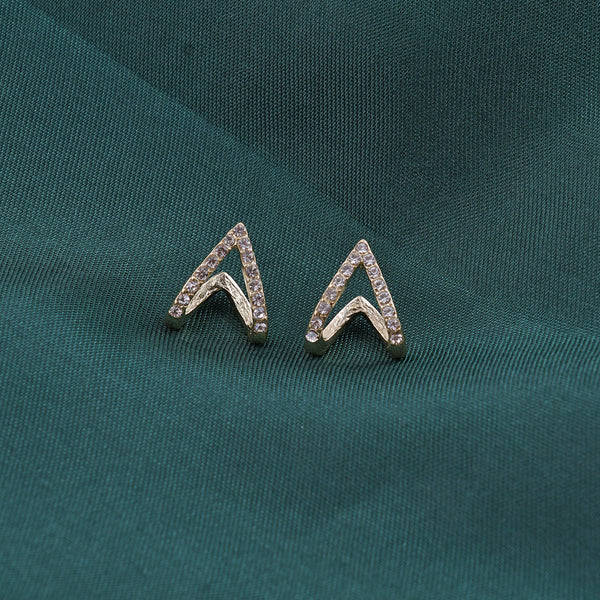Sterling Silver Triangle Stud Earrings Boho Bloom