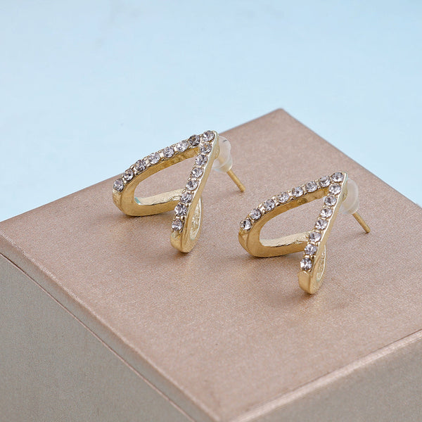 Sterling Silver Triangle Stud Earrings Boho Bloom