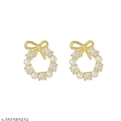 Small Pearl Earring Boho Bloom