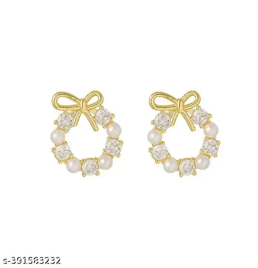 Small Pearl Earring Boho Bloom