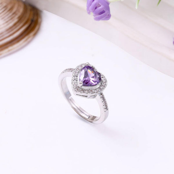 Heart Crystal Ring Boho Bloom