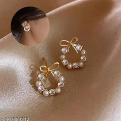 Small Pearl Earring Boho Bloom
